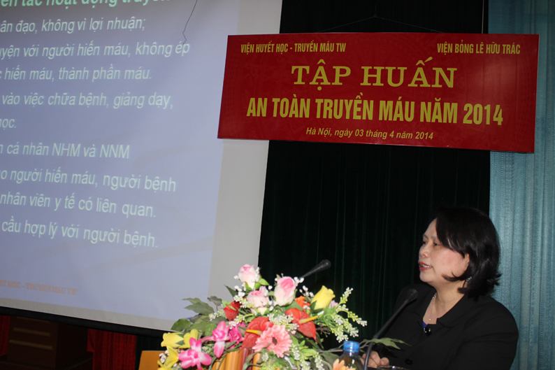 Tập huấn an toàn truyền máu năm 2014